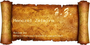 Henczel Zelmira névjegykártya